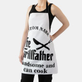 Tablier Nom personnalisé Le chef Grillfather (Insitu)