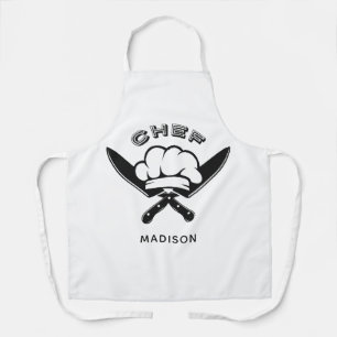 Tablier Nom personnalisé Logo du chef