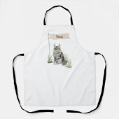 Tablier Nom Personnalisé Maine Coon Pet (Recto)