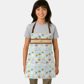 Tablier Nom personnalisé mignon avec impression Cupcake (Insitu)