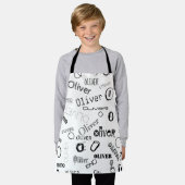 Tablier Nom personnalisé Monogram Smock (Porté)