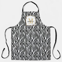 Nom personnalisé Monogramme Poster de animal Zebra
