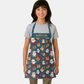 Tablier Nom personnalisé Noël Père Noël (Insitu)