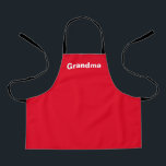 Tablier Nom personnalisé personnalisé personnalisé - Rouge<br><div class="desc">Personnalisé Nom personnalisé Solid Color rouge. Vous pouvez modifier la police en cliquant sur le bouton "Modifier la conception".</div>