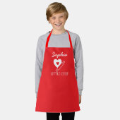 Tablier Nom personnalisé Petit chef (Porté)