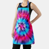 Tablier Nom personnalisé Pink Rouge Bleu Boulanger Hommes  (Insitu)