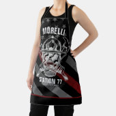 Tablier Nom personnalisé Pompier Station du service d'ince (Insitu)