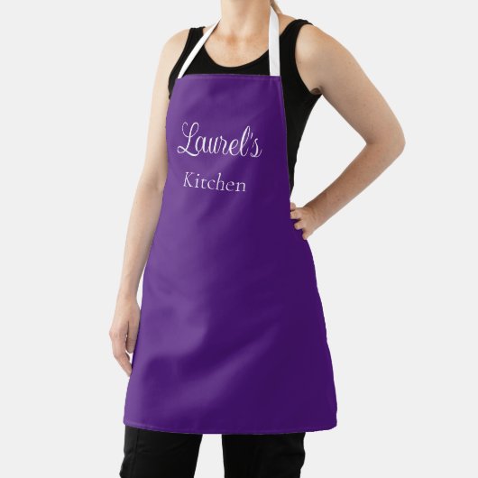 Tablier Nom personnalisé Purple Apron (Insitu)