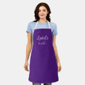 Tablier Nom personnalisé Purple Apron (Porté)