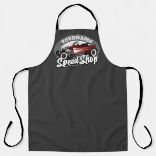 Tablier Nom personnalisé Rockabilly Roadster Speed Shop Ga
