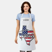 Tablier Nom personnalisé Texas (Porté)