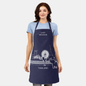 Tablier Nom personnalisé Thaïlande (Porté)
