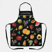 Tablier Nom Personnel Fruit Tropical Et Légumes (Recto)