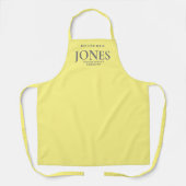 Tablier Nom personnel Marque Logo d'entreprise Moderne Jau (Recto)