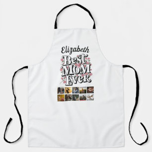 Tablier Nom Photo Collage Best Mom Ever Cute Keepsaké