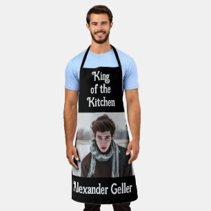 Tablier Nom photo personnalisé King of the Kitchen Personn