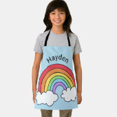 Tablier Nom sur l'arc-en-ciel personnalisé (Insitu)