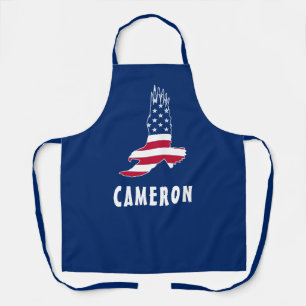 Tablier Nom USA Drapeau American Eagle Amérique 4 juillet