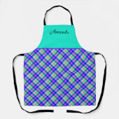 Tablier Non lumineux multicolore avec un motif à damiers (Recto)