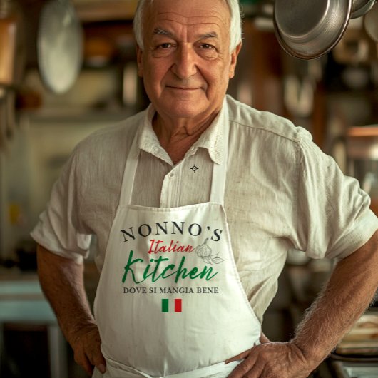 Tablier Nonno’s Italian Kitchen Apron - Dove Si Mangia Ben