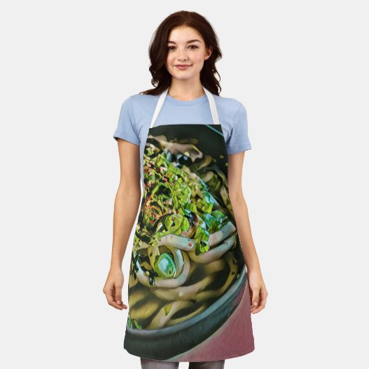 Tablier Noodle lover design (Porté)
