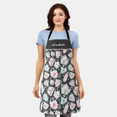 Tablier Nordique Art Tableware Personnalisé (Porté)