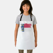 Tablier North Carolina state flag brush stroke, (Insitu)