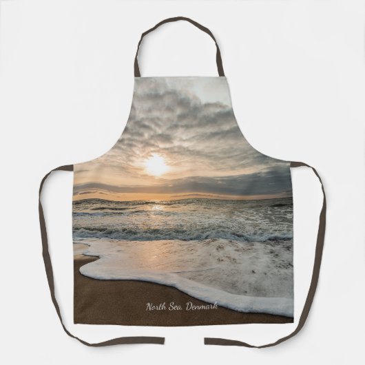 Tablier North Sea, Denmark picturesque sunset, (Recto)