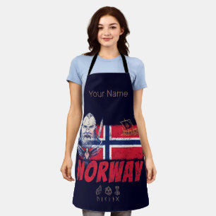 Tablier Norvège Vive Drapeau Vintage Et Souvenir De Navire