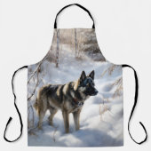 Tablier Norvégien Elkhat Laisser Neige Noël (Recto)