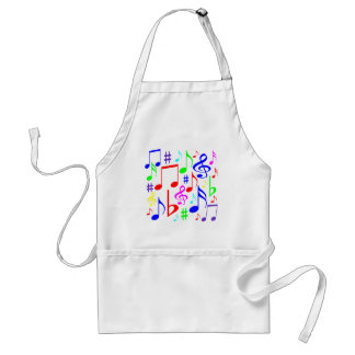 Tablier note arc-en-ciel