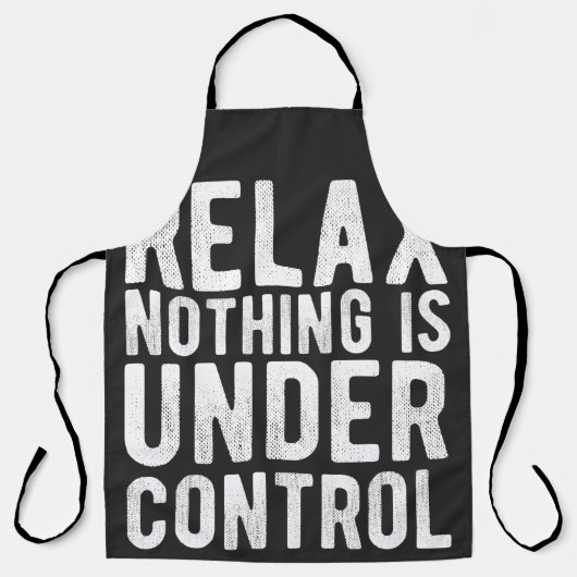 Tablier nothing is uncontrol (Recto)