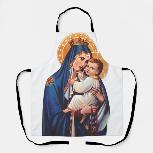 Tablier Notre-Dame du Mont-Carmel Art dévotionnel (Recto)