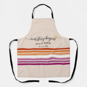 Tablier Notre histoire commence Drapeau lesbien Sunset (Recto)