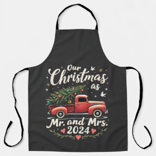 Tablier Notre Noël en tant que M. et Mme 2024 Couples asso