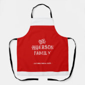 Tablier Notre Première Maison Chauffe Maison Typographie R (Recto)