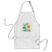 Tablier N'oubliez pas de rêver des nuages solaires inspira (Devant)