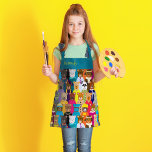 Tablier Nounours colorés avec de nombreuses professions<br><div class="desc">Les nounours ont aussi des emplois et des hobbies - tant de mignons jouets posés pour ce design spécial. Customisez avec votre propre nom. Points supplémentaires si vous repérez le fameux peluche.</div>