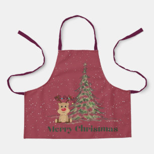 Tablier Nourrissons dans le Noël des neiges des enfants