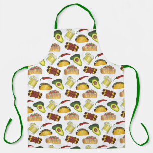 Tablier Nourriture mexicaine Taco Margarita Enchiladas Avo
