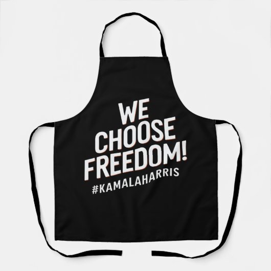 Tablier Nous choisissons Freedom Kamala Harris 2024 (Recto)