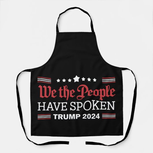 Tablier Nous Le Peuple Avons Parlé Trump 2024 (Recto)