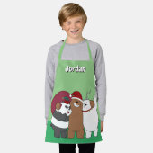 Tablier Nous Ours Nus - Bonnes Fêtes (Porté)