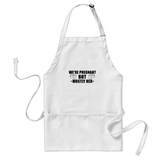 Tablier Nous sommes enceintes mais surtout sa femme encein (Devant)