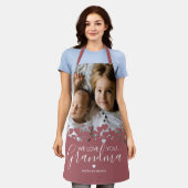 Tablier Nous t'aimons Grand-mère Photo (Porté)