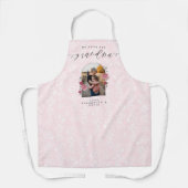 Tablier Nous Vous Aimons Grand-Mère Floral Photo Keepsaké (Recto)