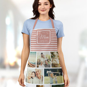 Tablier NOUS VOUS AIMONS MOM Famille Photo Collage Script