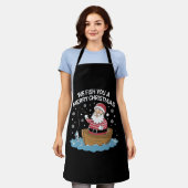 Tablier Nous Vous Poissons Un Joyeux Pêcheur De Noël Pêche (Porté)