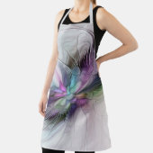 Tablier Nouvelle vie, Colorful Abstrait Fractal Art Imagin (Insitu)