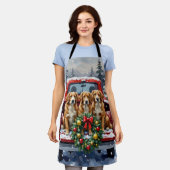 Tablier Nova Scotia Duck Tolling Retriever Christmas Red (Porté)